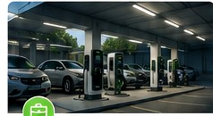 Estação de recarga empresarial